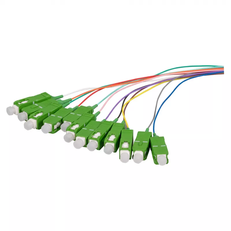 EFB Elektronik Fiber Pigtail SC/APC 9/125µm G.657A2 12-Color Set 2m