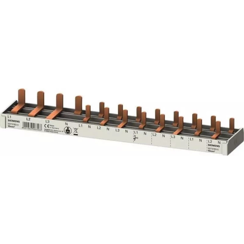 SIEMENS 5ST3783-0 Stiftsammelschiene 10 mm², 12 TE, 1-fazowa, 63 A, SENTRON