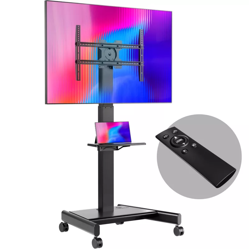 ONKRON TS1552E-B Mobilny stojak TV na ekrany 43-75 cali, czarny