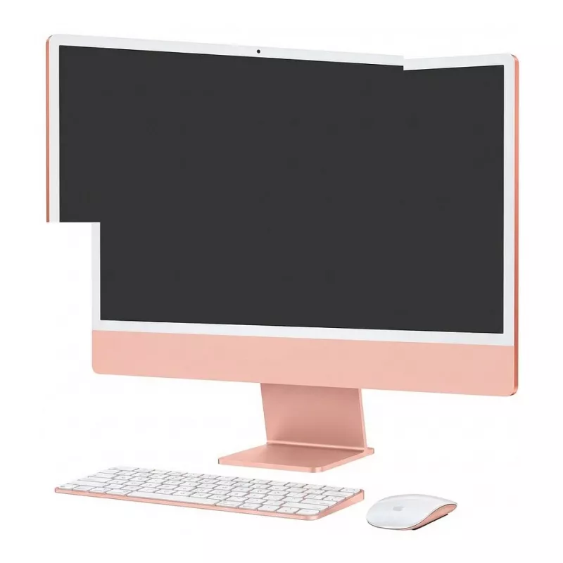 Apple iMac 24-calowy 4.5K Retina Display M4 Chip 8-rdzeniowy CPU 8-rdzeniowy GPU 16-rdzeniowy Neural Engine 16GB RAM 256GB SSD Standard Glass Magic Keyboard German QWERTZ Magic Mouse Orange
