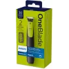 Philips OneBlade QP2510/15 Golarka i Trymer - Czarny/Limonkowy, Zasilany Bateryjnie, 30 min Czasu Pracy