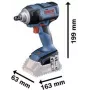 Bosch Professional GDS 18V-300 Akumulatorowy klucz udarowy 18 V, 300 Nm, 1/2 inch napęd kwadratowy, bezszczotkowy, samo narzędzie (06019D8200)