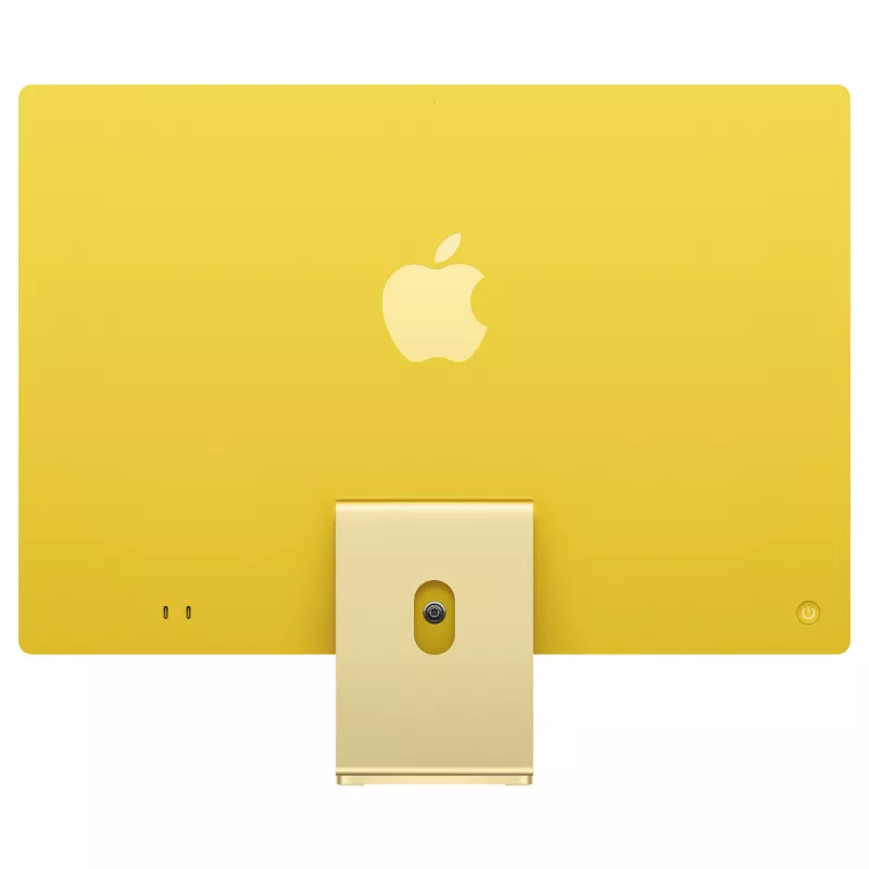 Apple iMac 23,5 inch 4,5K Retina Display M4 Chip 8-rdzeniowy CPU 8-rdzeniowy GPU 16-rdzeniowy Neural Engine 16GB RAM 256GB SSD Standard Glass Żółty Niemiecka klawiatura