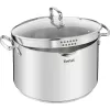 Tefal Duetto+ G7196456 28 cm Szklana Pokrywka do Garnka ze Stali Nierdzewnej