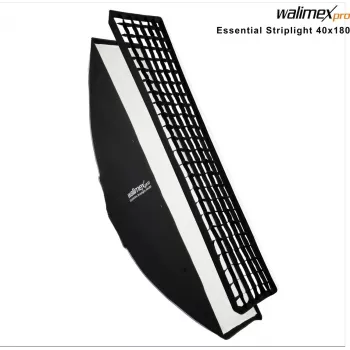 Walimex Pro Essential Striplight Softbox 40x180 cm z Rusztem, Adapterem Bowens i Torbą Transportową