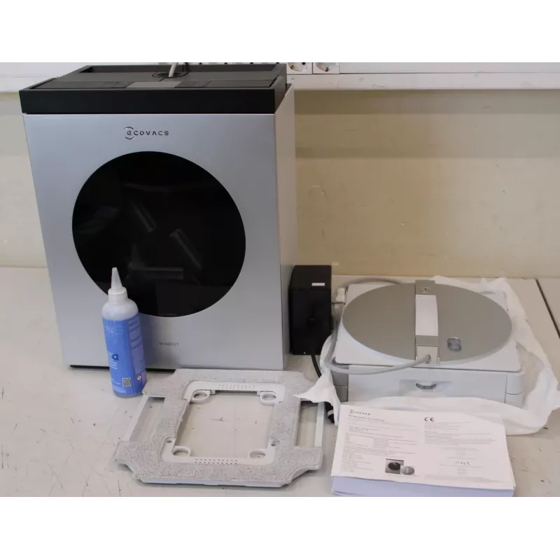 Ecovacs WINBOT W3 OMNI Window Cleaning Robot - Corded/Cordless - 8000 Pa - White/Silver
