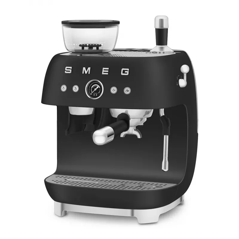 Smeg EGF03BLMEU Ekspres do kawy z młynkiem, 1650 W, czarny