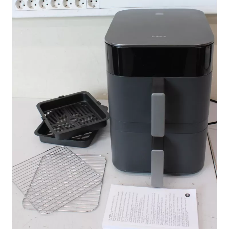 Xiaomi Dual Zone Air Fryer 12L EU - Smart Double Stack Air Fryer 12L, 2800 W, Czarny (Rozpakowany, Porysowany)