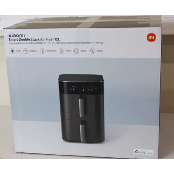 Xiaomi Dual Zone Air Fryer 12L EU - Smart Double Stack Air Fryer 12L, 2800 W, Czarny (Rozpakowany, Porysowany)