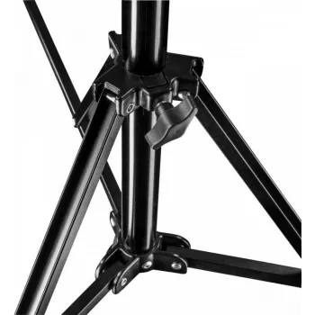Walimex Pro GN-806 215cm Statyw świetlny - Składany, kompaktowy statyw aluminiowy, wysokość 57-215 cm, nośność 5 kg, do studia fotograficznego, mobilnego wideo, lampy błyskowej, softboxa, ring light, z torbą i adapterem, czarny (1021424)