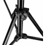 Walimex Pro GN-806 215cm Statyw świetlny - Składany, kompaktowy statyw aluminiowy, wysokość 57-215 cm, nośność 5 kg, do studia fotograficznego, mobilnego wideo, lampy błyskowej, softboxa, ring light, z torbą i adapterem, czarny (1021424)