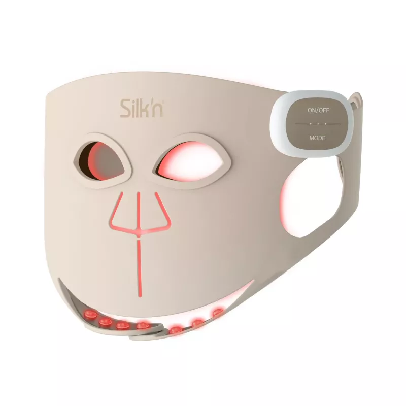 Maska LED Silk'n Face Mask Pro FLMP1PE1001 - Terapia światłem LED przeciwstarzeniowa i na trądzik