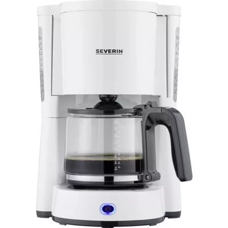 Ekspres do kawy filtracyjnej SEVERIN KA 4816, 10 filiżanek, 1,25 l, 1000 W, biały