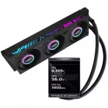 ASUS ROG Strix LC IV 360 ARGB LCD All-in-One Liquid CPU Cooler, 360mm, Black