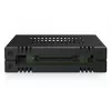 ICY DOCK ExpressCage MB741V4P-B 4-Bay 2.5 inch U.2/U.3 NVMe SSD Mobile Rack do podwójnej zatoki 5.25 inch, PCIe 4.0, OCuLink, Hot-Swap, Czarny