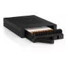 ICY DOCK ExpressCage MB741V4P-B 4-Bay 2.5 inch U.2/U.3 NVMe SSD Mobile Rack do podwójnej zatoki 5.25 inch, PCIe 4.0, OCuLink, Hot-Swap, Czarny