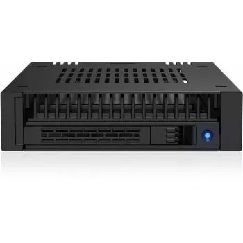 ICY DOCK ExpressCage MB741V4P-B 4-Bay 2.5 inch U.2/U.3 NVMe SSD Mobile Rack do podwójnej zatoki 5.25 inch, PCIe 4.0, OCuLink, Hot-Swap, Czarny