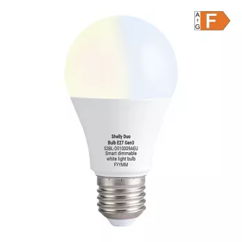 Shelly Duo Bulb E27 Gen3 LED Smart Bulb Dimmable with Power Monitoring WiFi Bluetooth