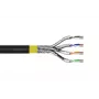 DIGITUS CAT 7A S/FTP Data Cable - Direct Burial Cable, 100 m Ring, Simplex, PE