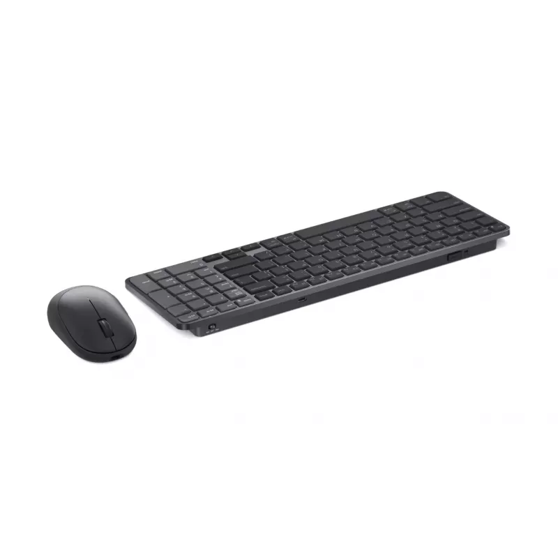 Dell Pro 7 Rechargeable Compact Keyboard and Mouse - KM746 - US International (QWERTY) - Titan Gray