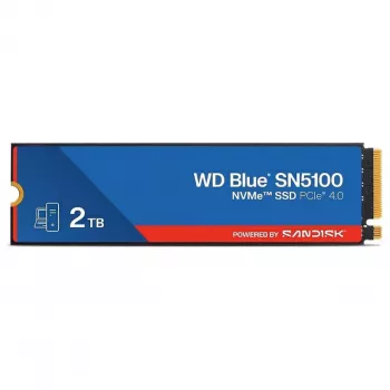 SanDisk WD Blue SN5100 NVMe SSD 2TB M.2 2280 PCIe Gen4 5150MB/s Odczyt 4850MB/s Zapis