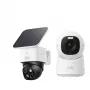 eufy SoloCam S340 + Indoor Cam E30 Surveillance Camera Set 3K/4K Solar PTZ