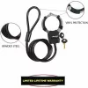Master Lock Street Cuff Klódka na klucz z linką - Czarna - 1000 mm - 8 mm