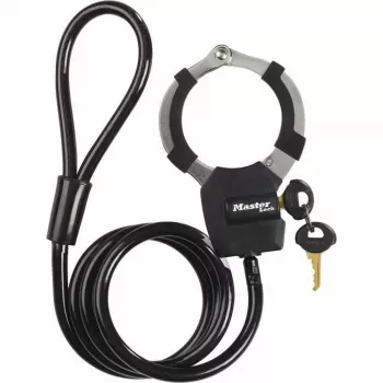 Master Lock Street Cuff Klódka na klucz z linką - Czarna - 1000 mm - 8 mm