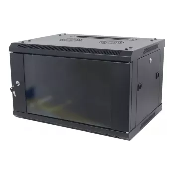 ALLNET SMA-Series 19 cali szafa ścienna 9U 450mm głębokości Czarny Flat Pack