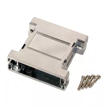 EFB-Elektronik EB2525M 25-pin D-Sub Metalizowana Pusta Obudowa, Srebrny/Szary
