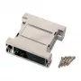 EFB-Elektronik EB2525M 25-pin D-Sub Metalizowana Pusta Obudowa, Srebrny/Szary