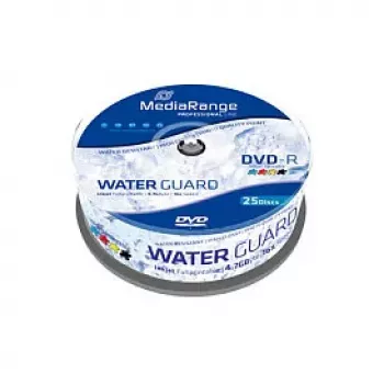 MEDIARANGE 25 x DVD-R - 4.7 GB 16x - White - Inkjet Printable Surface