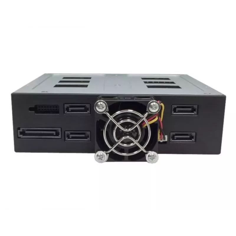 Jou Jye JJ-N-49SS-T 12G 4-Bay 2.5 inch SATA/SAS Hot-Swap Mobile Rack do wnęki 5.25 inch - Czarny