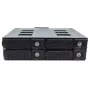 Jou Jye JJ-N-49SS-T 12G 4-Bay 2.5 inch SATA/SAS Hot-Swap Mobile Rack do wnęki 5.25 inch - Czarny