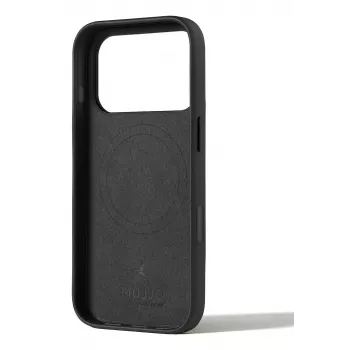Mujjo Wallet Leather Case dla iPhone 17 Pro z MagSafe (Czarny)