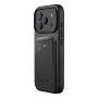Mujjo Wallet Leather Case dla iPhone 17 Pro z MagSafe (Czarny)