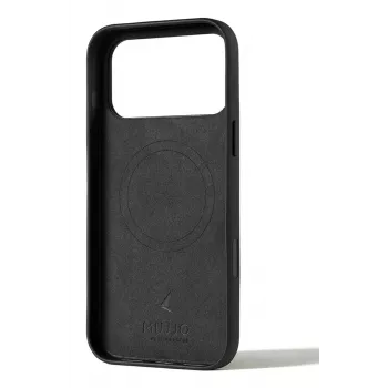 Mujjo Wallet Leather Case dla iPhone 17 Pro Max z MagSafe (Czarny)