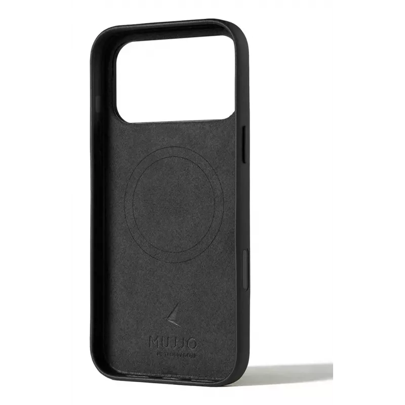 Mujjo Wallet Leather Case dla iPhone 17 Pro Max z MagSafe (Czarny)