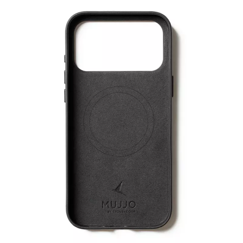 Mujjo Wallet Leather Case dla iPhone 17 Pro Max z MagSafe (Czarny)