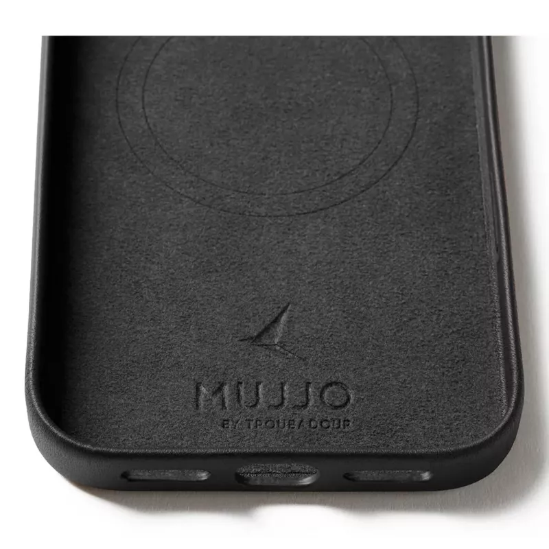 Mujjo Wallet Leather Case dla iPhone 17 Pro Max z MagSafe (Czarny)