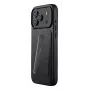 Mujjo Wallet Leather Case dla iPhone 17 Pro Max z MagSafe (Czarny)