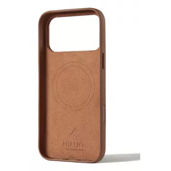 Mujjo Wallet Leather Case do iPhone 17 Pro Max, kompatybilny z MagSafe, Brązowy