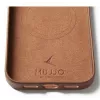 Mujjo Wallet Leather Case do iPhone 17 Pro Max, kompatybilny z MagSafe, Brązowy