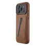 Mujjo Wallet Leather Case do iPhone 17 Pro Max, kompatybilny z MagSafe, Brązowy