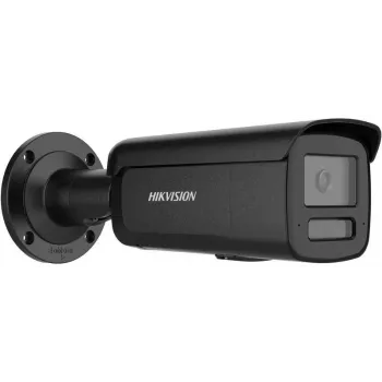 Hikvision DS-2CD2T67G3-LIS2UY/SL(2.8mm)/BLACK 6MP AcuSense Bullet IP Camera z lampą błyskową i alarmem dźwiękowym, 2.8mm, czarny