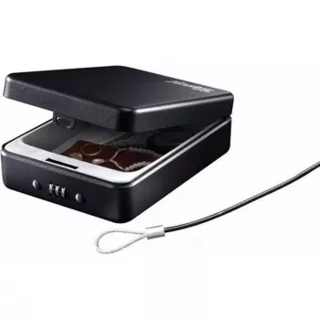 Master Lock Portable Personal Safe P005CEURBLKHRO - Czarny, stal, 203 mm, 3-cyfrowy zamek szyfrowy