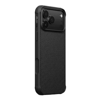 PITAKA Aramid ProGuard MagSafe Case do iPhone 17 Pro Czarno-Szary Twill