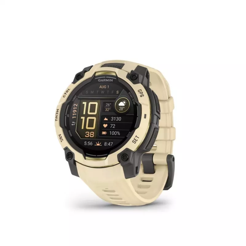 Garmin Instinct 3 AMOLED GPS Smartwatch 45mm Silicone Citrine/Gray 010-02936-02