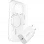 Zestaw OtterBox Symmetry Series Clear MagSafe Case + Premium Glass Screen Protector + 30W USB-C Fast Charger do Apple iPhone 16 Pro