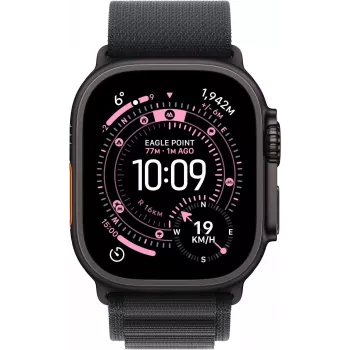Apple Watch Ultra 3 GPS + Cellular 49mm Black Titanium Case with Black Alpine Loop - Medium MF0V4QR/A